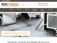 Tablet Screenshot of performaseguridad.com